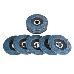 100 Piece 4-1/2 In x 7/8 In T29 80 Grit Premium Zirconia Flap Sanding Discs