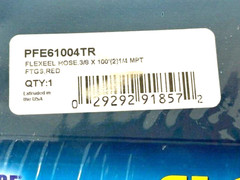 PFE61004TR 3/8″ X 100′ AIR HOSE FLEXEEL W/1/4″ MPT FITTINGS COILHOSE PNEUMATICS
