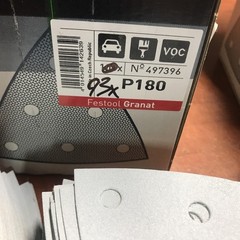Festool 497393-P100 Grit Box 98x And 497396- P180 Box 93x , Granat 93V Abrasives