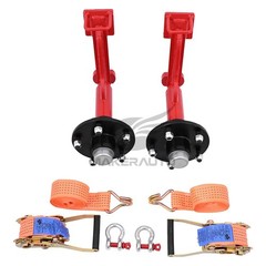 2Pack Shipping Container Wheels 5×5.5 Lug Wheels Kit with Ratchet Strap NEW