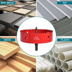 5 Inch / 127mm Hole Saw for Wood, Plastic Board, Ceiling,Drywall, and Red