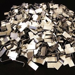 5 LB. Rite Farm Products Galvanized Wire Cage J-Clips for Rabbit & Quail Cages