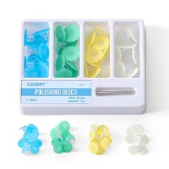 40Pcs Dental Composite Finishing Polishing Discs assorted kit 12/14mm+Mandrel