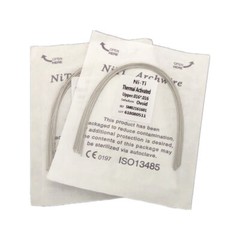 Dental Orthodontic Thermal Activated Archwires Niti Arch Wire Ovoid Natural Form