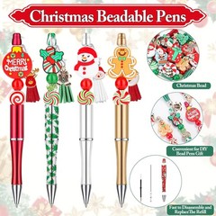 220 Pcs Christmas Beaded Pens Bulk,22 Sets Christmas Pens Bulk with Christmas…