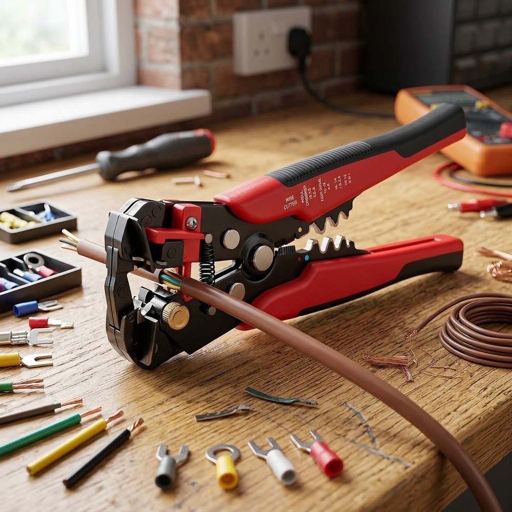 High Carbon Steel Automatic Wire Stripper Crimping Cutter Electrical Tool