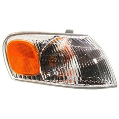 2pc Clear/Amber Corner Light Lens w/Bulb/Socket for Toyota Corolla