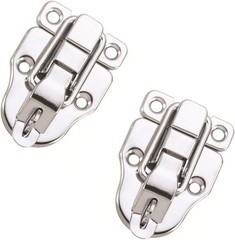 Retro Duckbilled Box Hasp Lock Toggle Latch – 10 Pack with Screws Included
