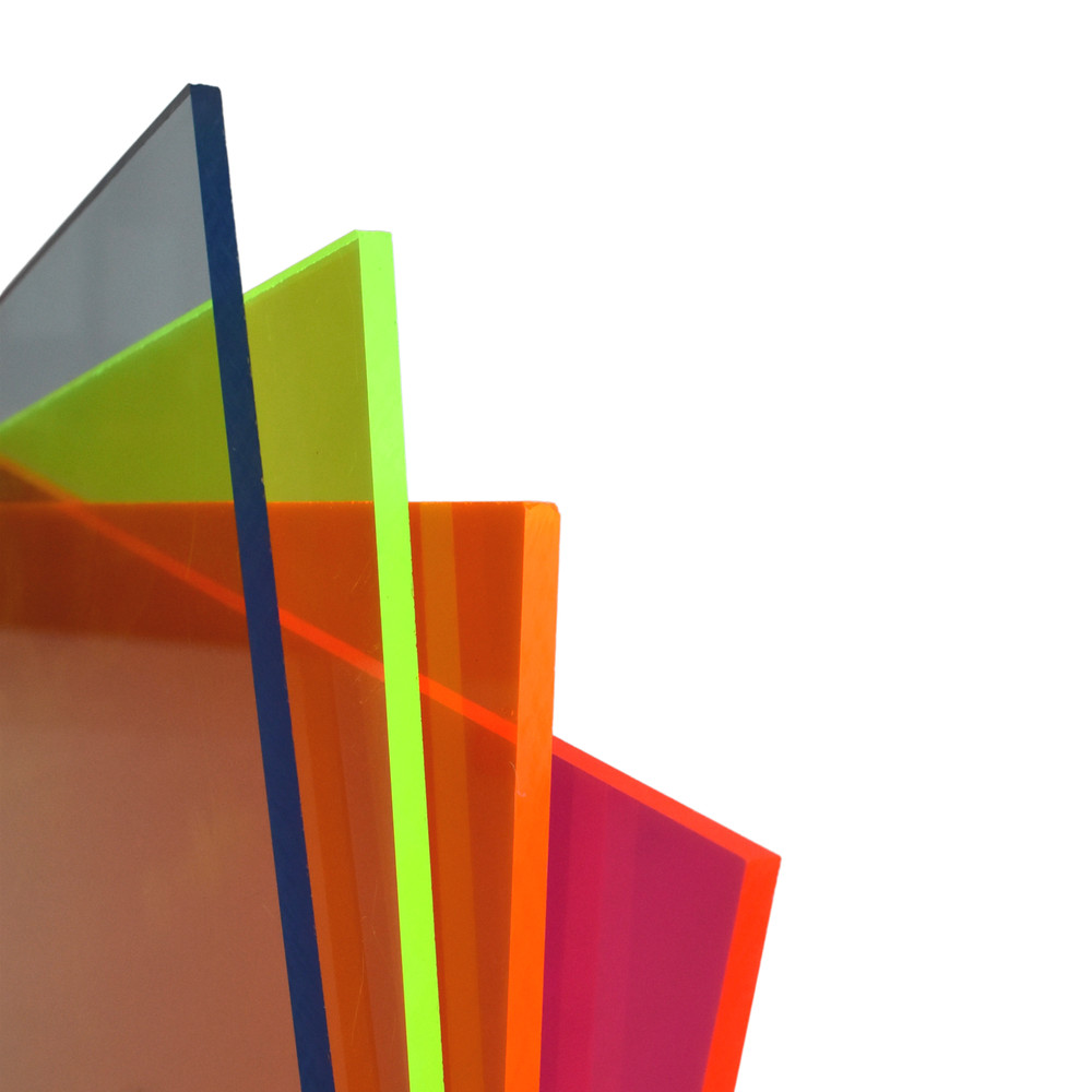 BuyPlastic 9092 Blue Transparent Fluorescent Colored Acrylic 1/8″ x 12″ x 12″
