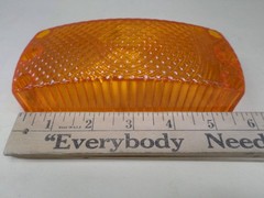 NOS Weldon 2030 Lamp Lens amber 6″ x 2-1/2″ No Original Packaging