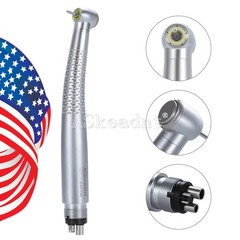 1-10*Dental Shadowless Ring LED High Speed Handpiece 5 Water Spary 4Hole Ceramic