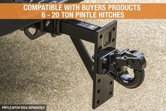 Buyers Products 2 Inch Pintle Hook Mount Adjustable Durable Corrosion Resistant