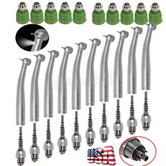 1-10 KaVo Style Dental Fiber Optic High Speed Handpiece 6Hole LED Coupler YD6