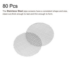80 x Pipe Screen Stainless Steel Screens, 19/32 Inch (15mm) Diameter