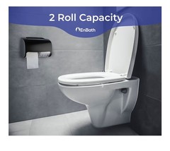 Commercial Toilet Paper Dispenser Wall Mount, Double (2 Roll) Locking 2 pack