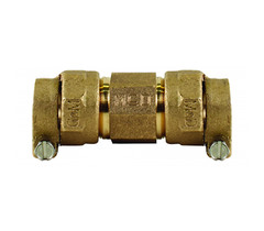 A.Y. McDonald 3/4 In. CTS Compression x 3/4 In. PVC Brass Straight Coupling