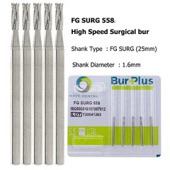 Wave Dental Surgical Bur Long 557L 702L 701 558 556 Carbide Burr 25mm High Speed