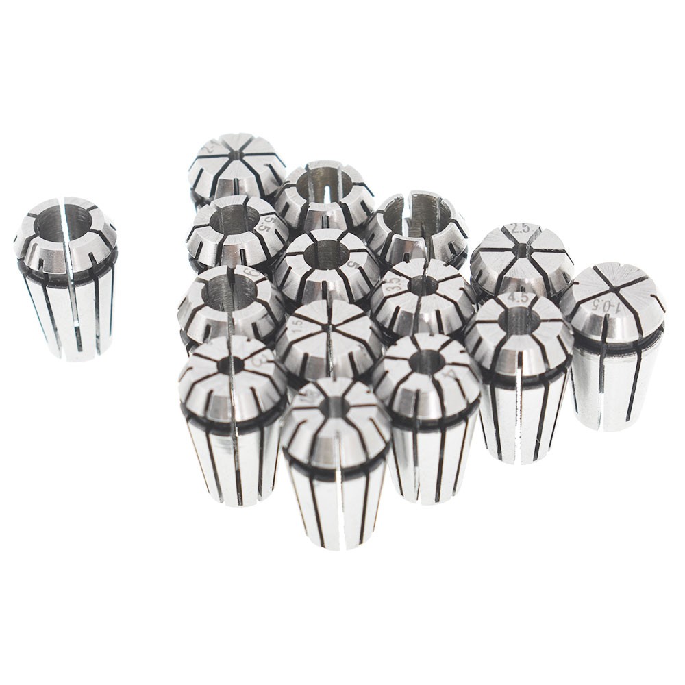 ER11 Spring Collet Set CNC Super Precision For Milling Tool 15Pcs