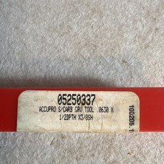 AccuPro Solid Carbide 0.063”grv tool turning .375in 05250337