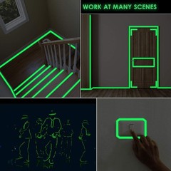 MALENOO Glow in The Dark Tape 0.5 Inch x 16 ft Green x 16 ft,