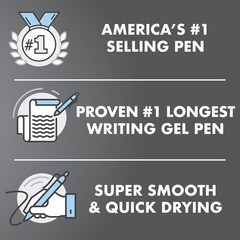 Pilot, G2 Premium Gel Roller Pens, Bold Point 1 Mm, Pack Of 2, Black