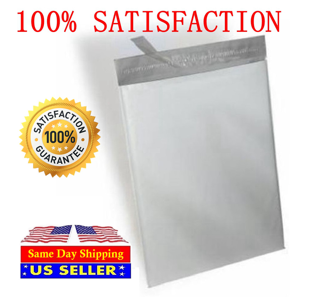 1000 Combo 500 6X9 & 500 9X12 White Poly Mailer Self Sealing Shipping Bags