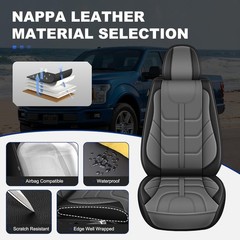 Synthetic Leather 5-Seat Covers Set For Ford F150/F250/F350/F450 from 2017-2026
