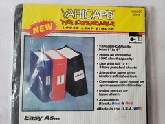 Vericaps The ExpandableLoose LEaf Binder – Letter 8.5″ x 11″ 6″ Expansion SEALED
