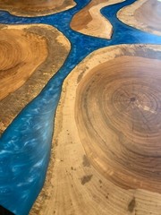 TABLE TOP EPOXY 1 GALLON KIT * CLEAR * UV RESISTANT * NON-TOXIC * BAR TOP * WOOD