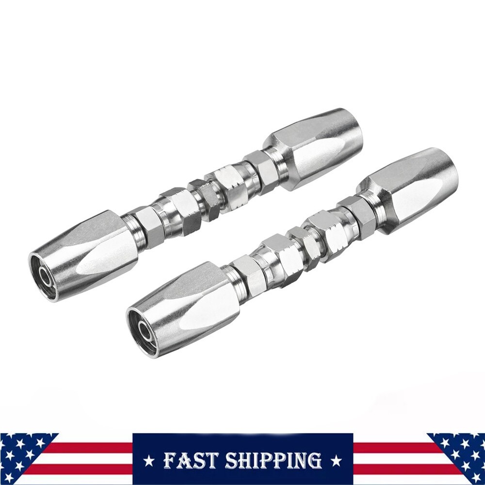 2 Hydraulic Hose Repair Kits – 1/2 ID 2-Wire Hose Reusable Field Repair Fitting