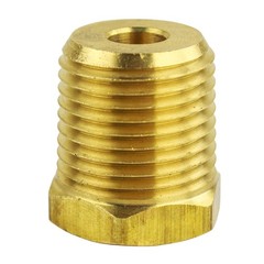 1/2″ MNPT x 1/4″ FNPT Solid Brass Bushing Reducer Fitting Reducing Adapter