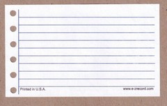 EZ Record brand Item No. 106 ruled forms – 3″ X 5″ – New – 50 per pack