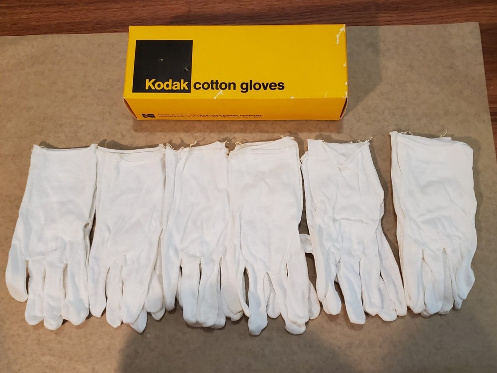 6-Pairs Kodak Cotton Gloves 100% Cotton Large 187 7711