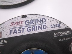 5 Pack United Abrasives Type 27 Grinding Wheel A24N 13300rpm 4-1/2″x 1/4″