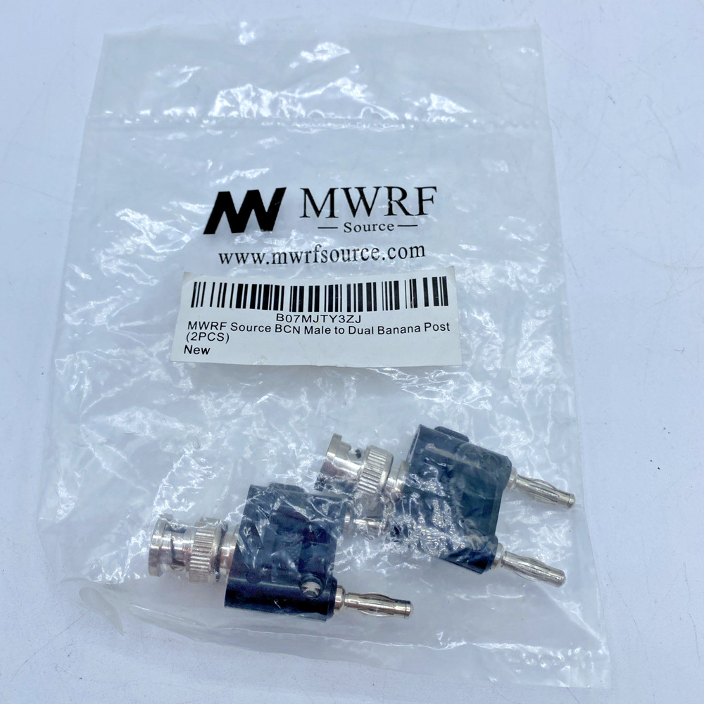 BNC TO DOUBLE BANANA JACKS Lot of 2 Pcs MWRF Source