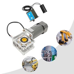 Worm Gear Reducer Motor with Speed Controller 1:50 Reduction 370W 27 r/min 65 NM