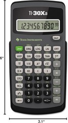 Texas Instruments TI-30Xa Scientific Calculator SAT ACT Approved + Cover