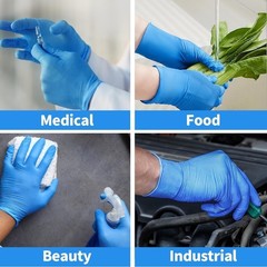 Disposable Blue PVC Gloves – Food Safe Latex & Powder Free All-Purpose Pack