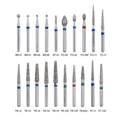 20packs/100Pcs Dental Diamond Burs for High Speed Handpiece Medium FG 1.6MM