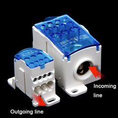 UKK80/125/160/500A Terminal Block 1 in Multiple-Out Din Rail Distribution Box