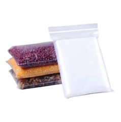 100 Pack 14×20 Inch Clear Reclosable Zipper Bag Plastic Poly Zip Lock Bags 2Mil