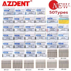 50Types Dental Surgical FG Diamond Burs Kit Fit High Speed Handpiece AZDENT