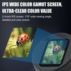 Digital Magnifier 2.4″ Screen 100X Magnifying Glass 1080P Camera Video LED Light