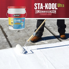 Gardner Gibson Sta Kool 15 Year Turbo Dri Roof Coating White 5 Gal RV Acrylic