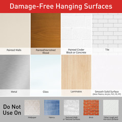 Command Display Ledges: (Slate Gray) [4-pack] HOM23S-2ES
