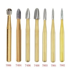 10 Pcs Dental Carbide Trimming & Finishing Burs FG7404/7406/7408/7901/7902/7903