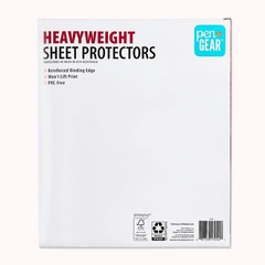 Heavyweight Sheet Protectors, Clear, 9.25″ x 11.22″, 25 Count