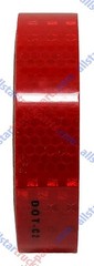 Red DOT-C2 Reflective Tape Conspiciuity Safety Caution Night Trailer Truck Semi