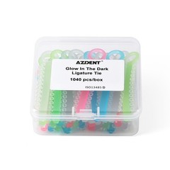 1040pcs/box Dental Orthodontic Ligature Ties Elastic Rubber Bands Dark Light Mix