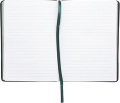 Eccolo Yellow Daisy Emblem Blank Lined Journal Notebook, 256 Ruled Pages, Padded